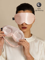 [Pink] SilkSilky-UK 22Momme Sleep Mask 001