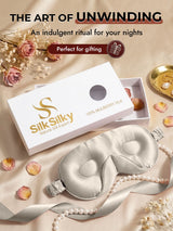 [Light Gray] SilkSilky-UK Sleep Mask 009