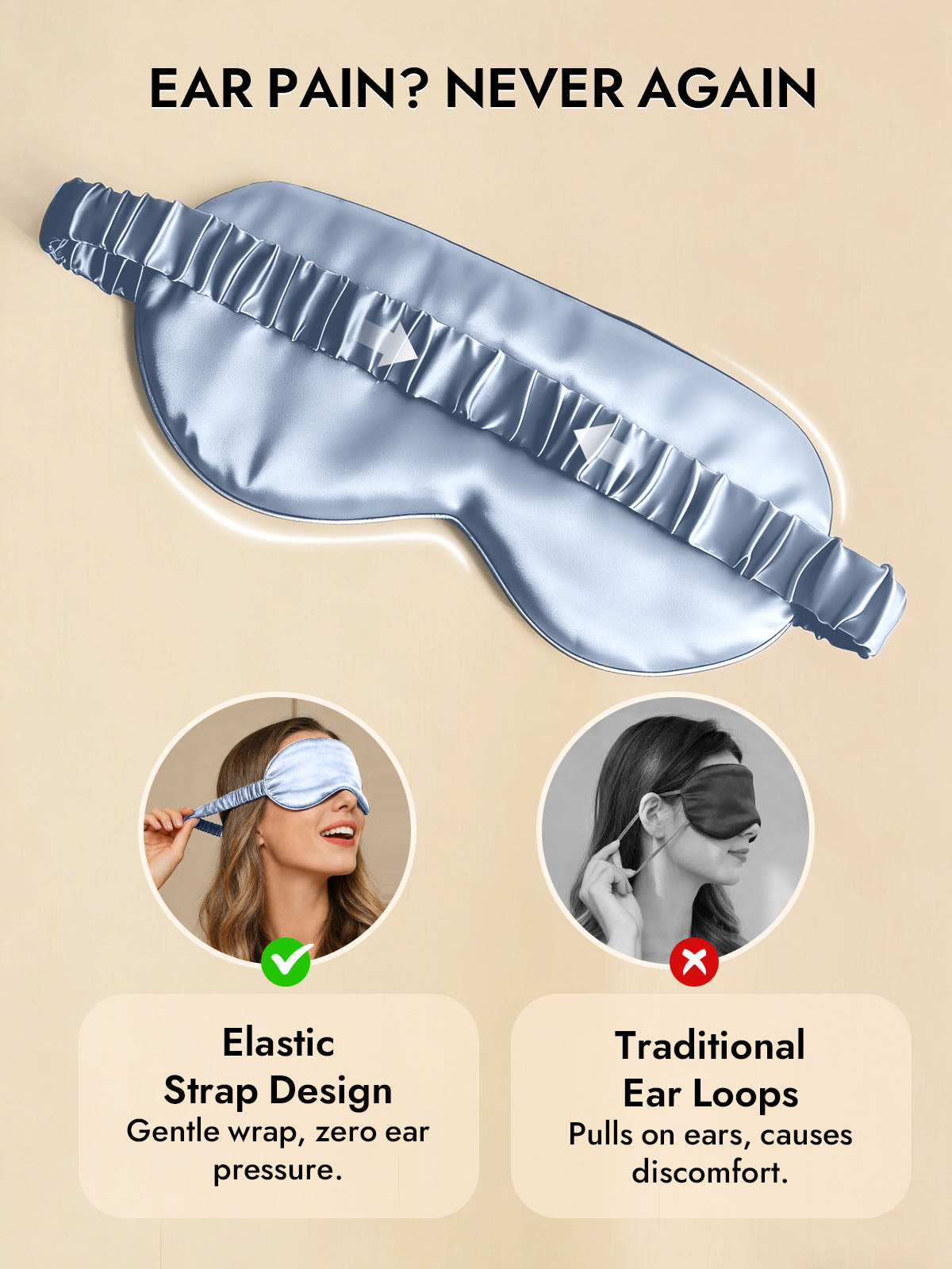 [Light Blue] SilkSilky-UK Sleep Mask 006