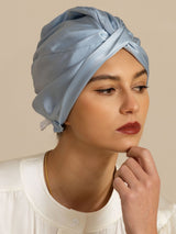 [Steel Blue] SilkSilky-UK Sleep Cap 001