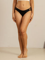 [Black] SilkSilky-UK 19Momme Stretch Silk Charmeuse Panty 006