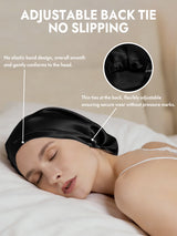 [Black] SilkSilky-UK Sleep Cap 005