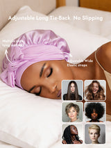 [Lavender] SilkSilky-UK Sleep Cap 004