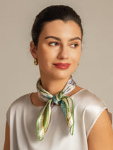 [P100] SilkSilky-UK Pure Silk Scarf 003,