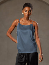 [Real Teal] SilkSilky-UK Spaghetti Strap Camisole 003