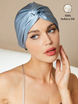 [Steel Blue] SilkSilky-UK Sleep Cap 001