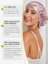 [Pale Mauve] SilkSilky-UK Sleep Cap 005