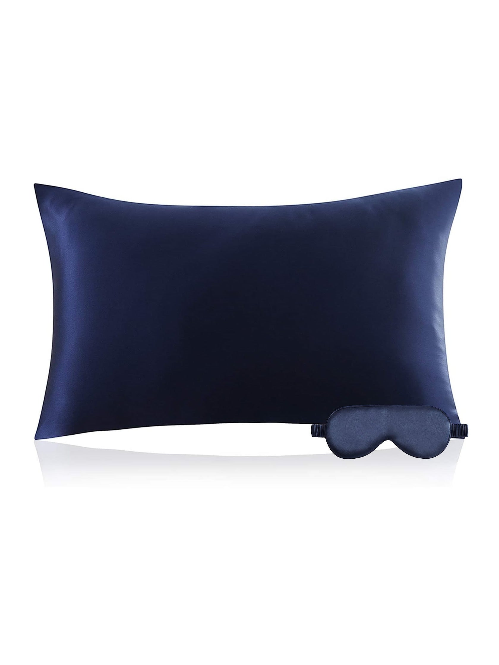 SilkSilky UK 22Momme Pure Silk Pillowcase Set DarkBlue 002