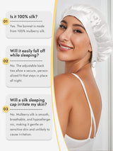 [White] SilkSilky-UK Sleep Cap 005