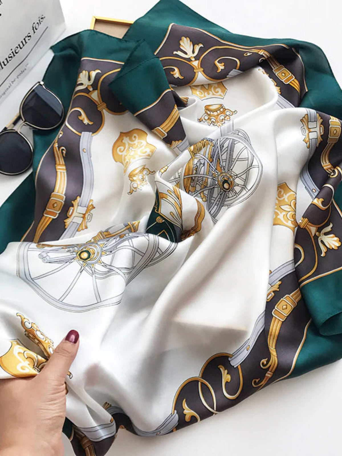[P002] SilkSilky-UK Pure Silk Scarf 004,