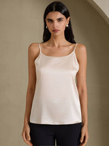 [Beige] SilkSilky-UK Spaghetti Strap Camisole 003