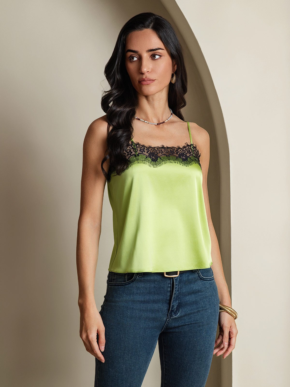 SilkSilky-UK 19Momme Silk Camisoles MintGreen 005