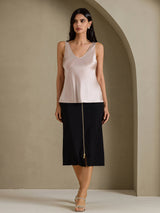 [Shadow Gray] SilkSilky-UK Sleeveless V Neck Camisole 006