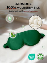 [Dark Green] SilkSilky-UK Sleep Mask 006