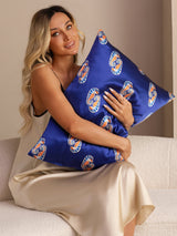[Navy Seahorse] SilkSilky-UK Pillowcase 006