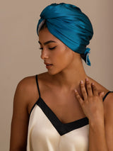 [Teal] SilkSilky-UK Hair Towel Wrap 001