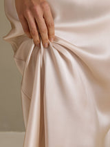 [Beige] SilkSilky-UK Sleeveless Dress 005
