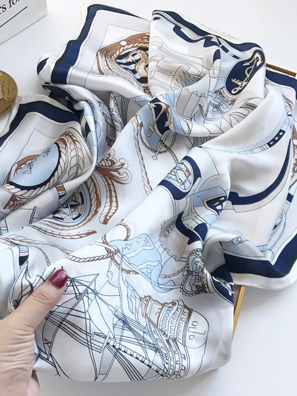 [P007] SilkSilky-UK Pure Silk Scarf 003,