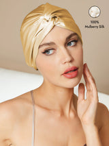 [Champagne] SilkSilky-UK Sleep Cap 001