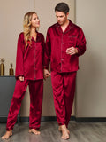 Couple Pure Silk Pyjama Sets Total 4Pcs