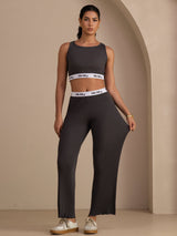 [Gray] SilkSilky-UK Sleeveless Crew Neck Women's Outfit Sets 005