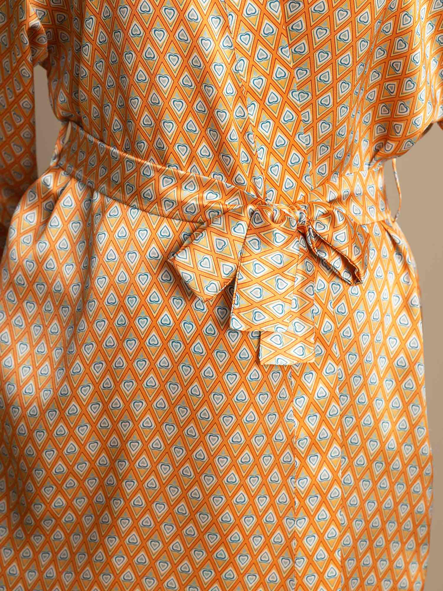 [Floral] SilkSilky-UK Pure Silk Womens Robe 004,