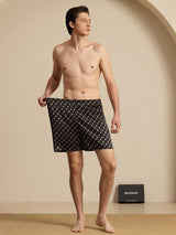 [Black Chain] SilkSilky-UK Men's Sleep Shorts 006