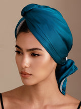 [Teal] SilkSilky-UK Hair Towel Wrap 002