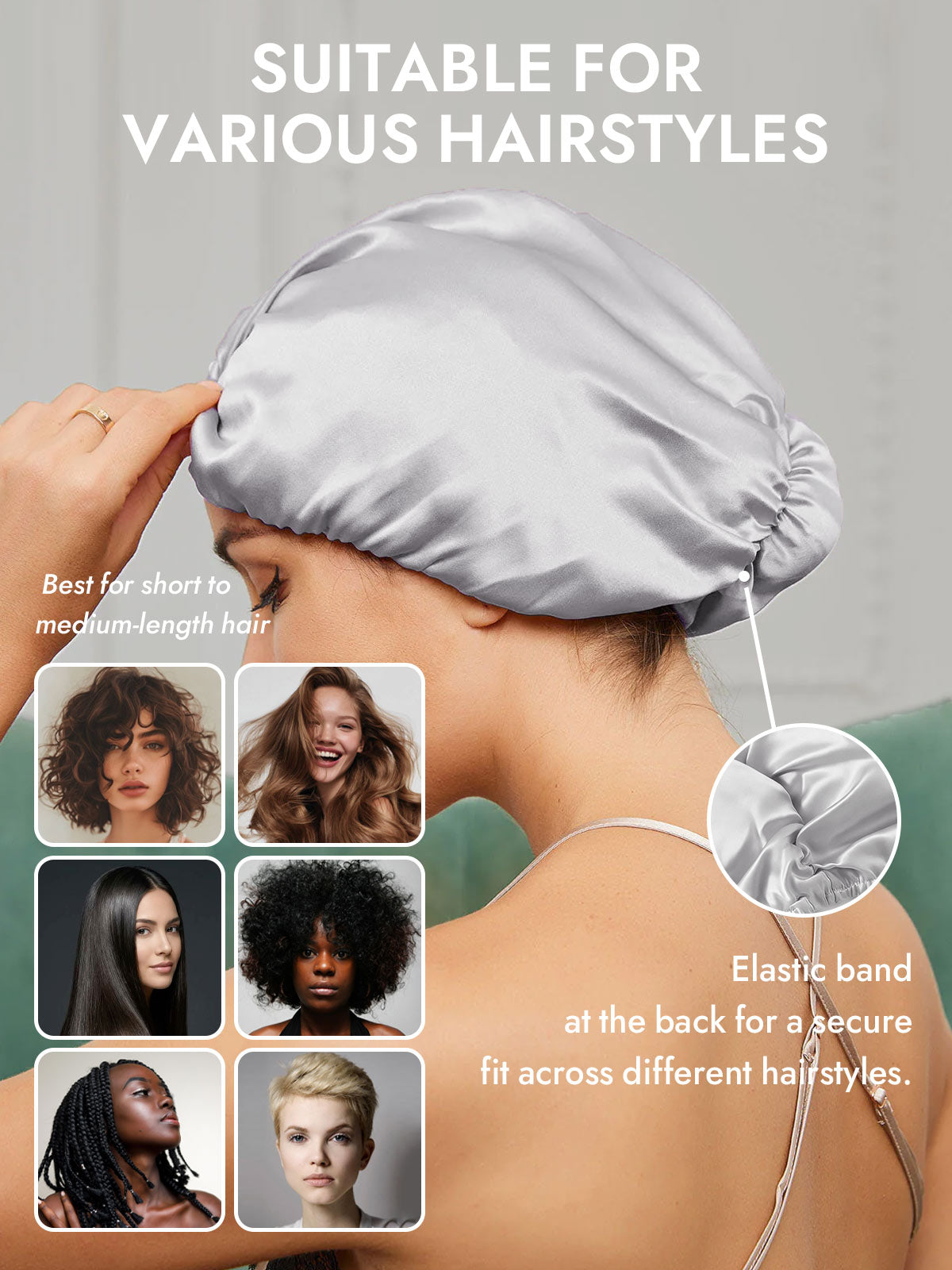 [Silver] SilkSilky-UK Sleep Cap 005