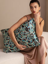 [Teal Botanical] SilkSilky-UK Pillowcase 001