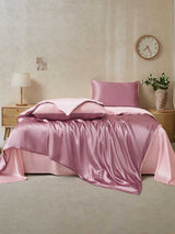 [PaleMauve+LightPink] SilkSilky-UK 19Momme Bed Linen Set 002
