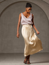 [Shadow Gray] SilkSilky-UK Sleeveless V Neck Camisole 005