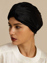 [Black] SilkSilky-UK Sleep Cap 001