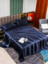 [Dark Blue] SilkSilky-UK 25Momme Bed Linen Set 005