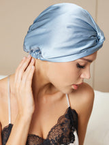 [Steel Blue] SilkSilky-UK Sleep Cap 002