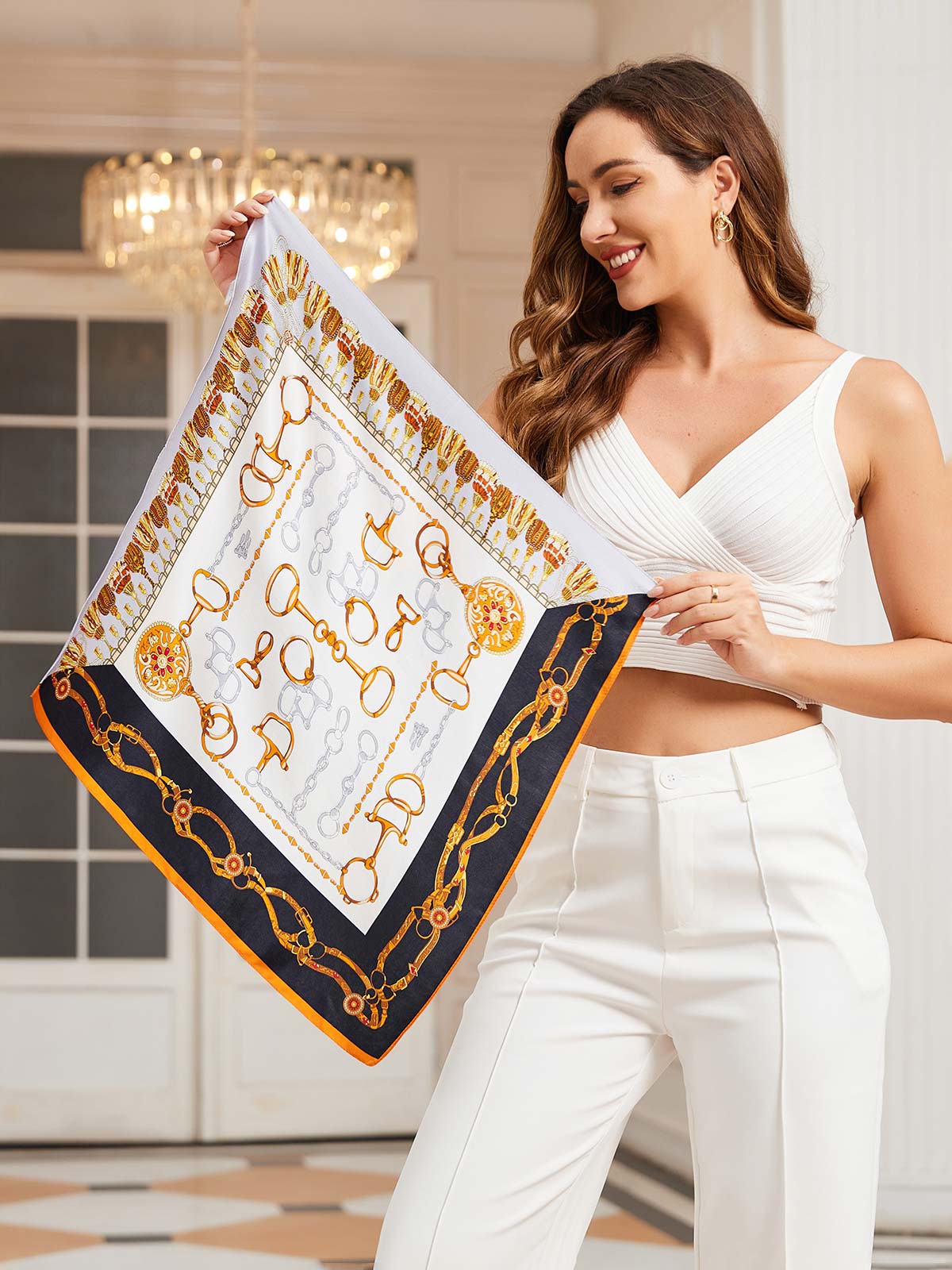 [P038] SilkSilky-UK Pure Silk Scarf 003,