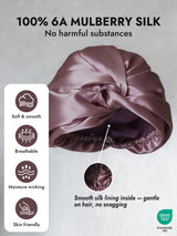 [Pale Mauve] SilkSilky-UK Sleep Cap 004