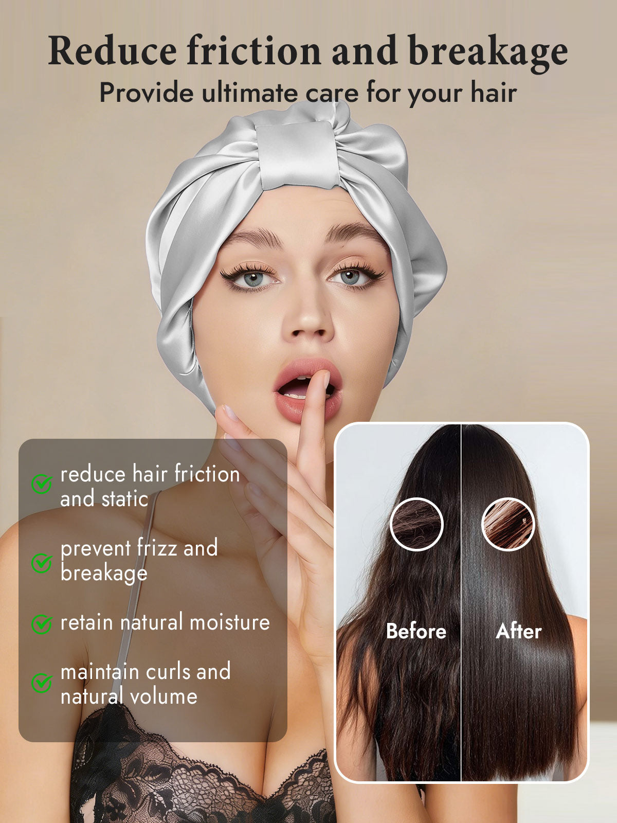 [Silver] SilkSilky-UK Sleep Cap 003