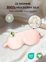 [Pink] SilkSilky-UK 22Momme Sleep Mask 006