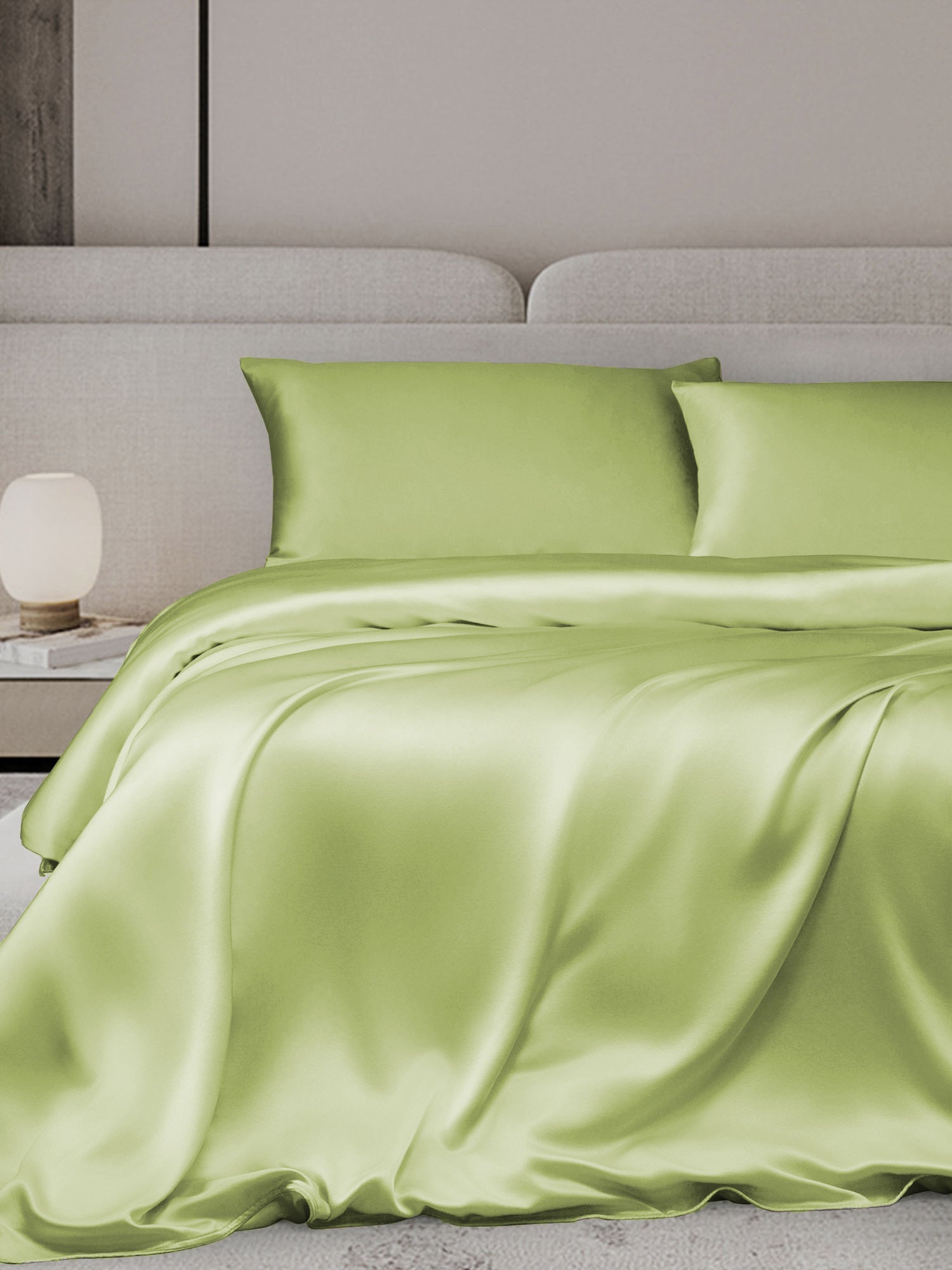 [Mint Green] SilkSilky-UK 19Momme Bed Linen Set 001