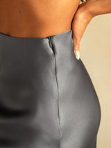 [Dark Gray] SilkSilky-UK Skirt 004