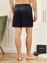 [Black] SilkSilky-UK Men's Sleep Shorts 002