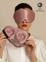 [Pale Mauve] SilkSilky-UK Sleep Mask 001