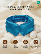 [Teal] SilkSilky-UK Sleep Mask 002