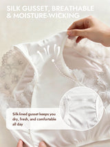 [White] SilkSilky-UK Silk Knitted Panty 005