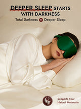 [Dark Green] SilkSilky-UK Sleep Mask 005