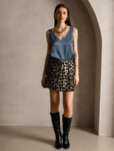 [Real Teal] SilkSilky-UK Sleeveless V Neck Camisole 005