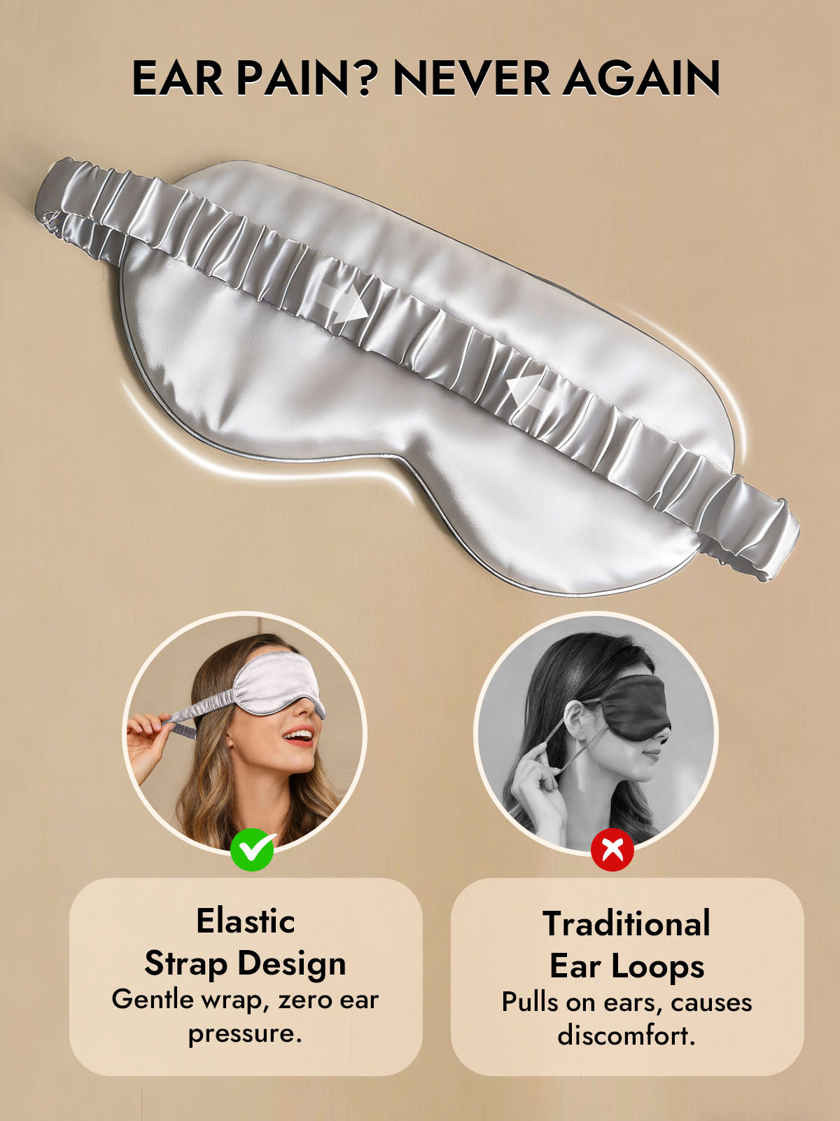 [Silver] SilkSilky-UK Sleep Mask 006