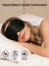 [Black] SilkSilky-UK Sleep Mask 005