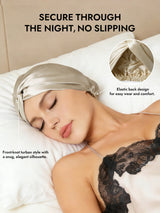 [Beige] SilkSilky-UK Sleep Cap 006